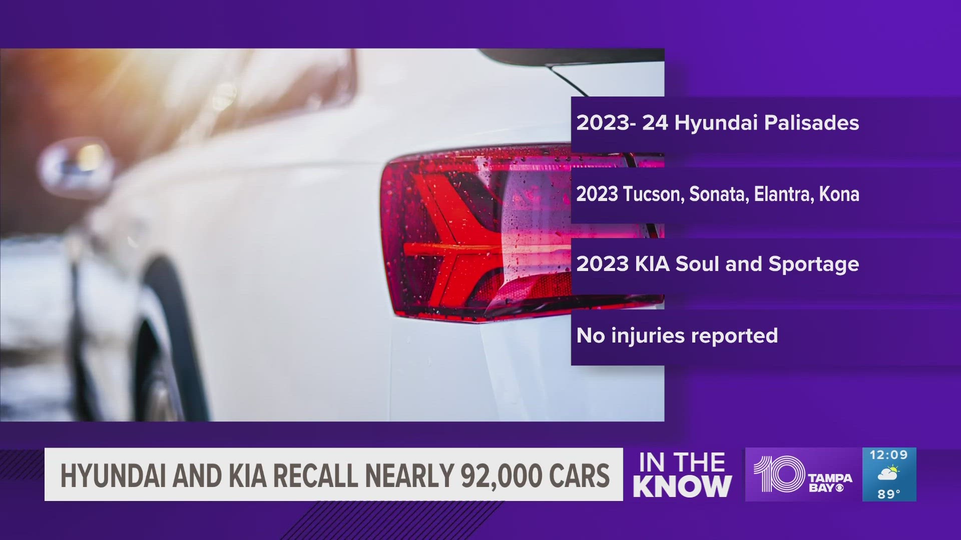 The recalls cover certain Hyundai Palisades, Tucson, Sonata, Elantra and Kona vehicles. Affected Kias include some Soul, Sportage and Seltos models.