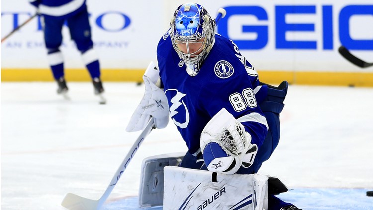 Andrei Vasilevskiy Signed Tampa Bay Lightning Jersey / 4xAll Star Goalie  JSA COA