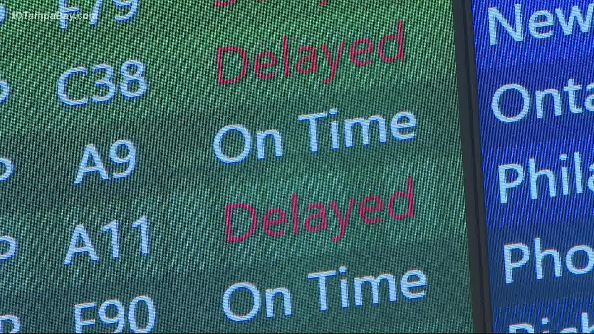 Airport representatives say they are expecting 80,000 travelers this weekend.