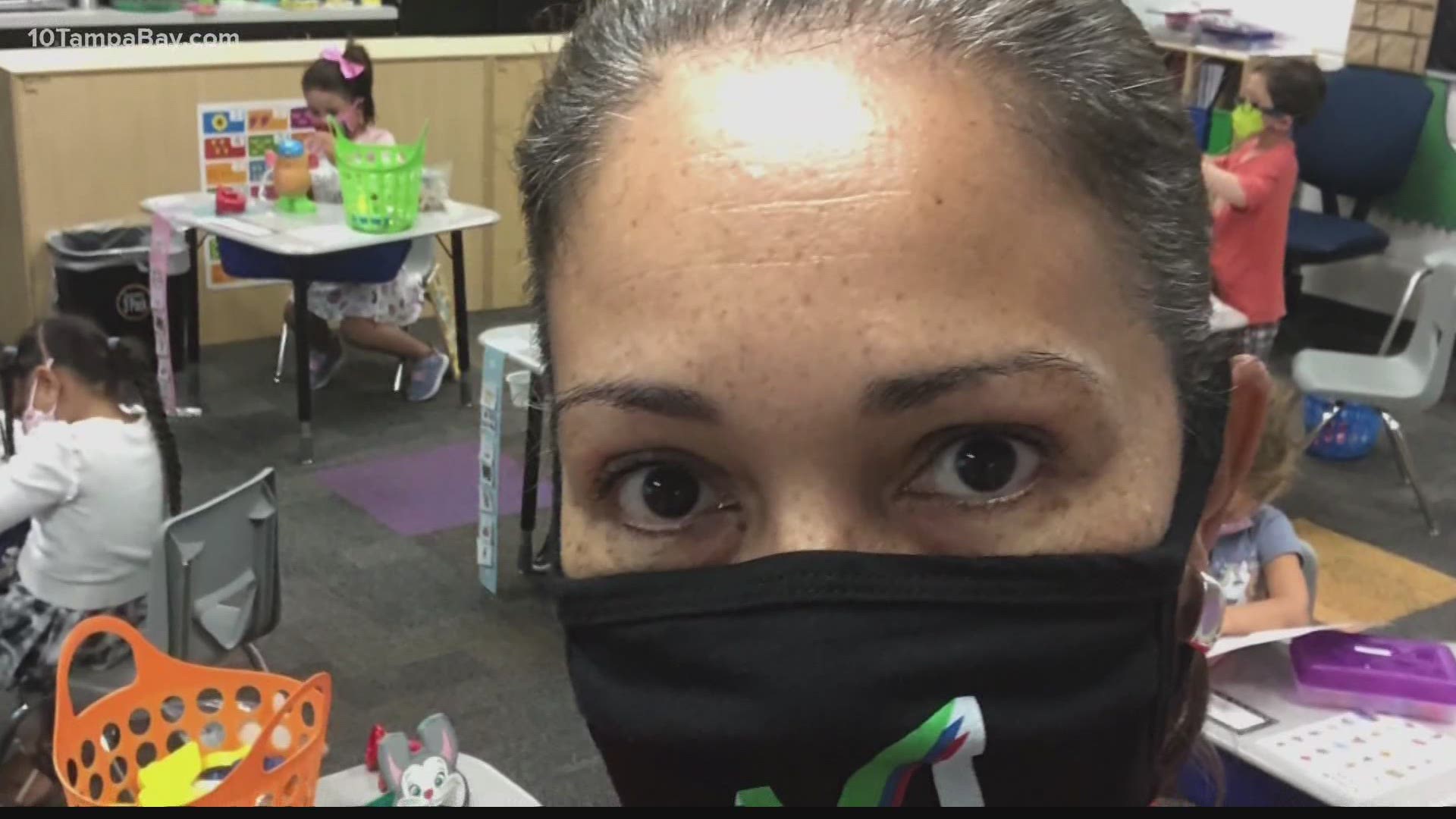 From wearing a mask all day and changing protocols, teachers across Tampa Bay opened up about their first few weeks back.