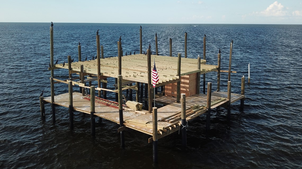 Friends, family help rebuild Pasco County stilt home