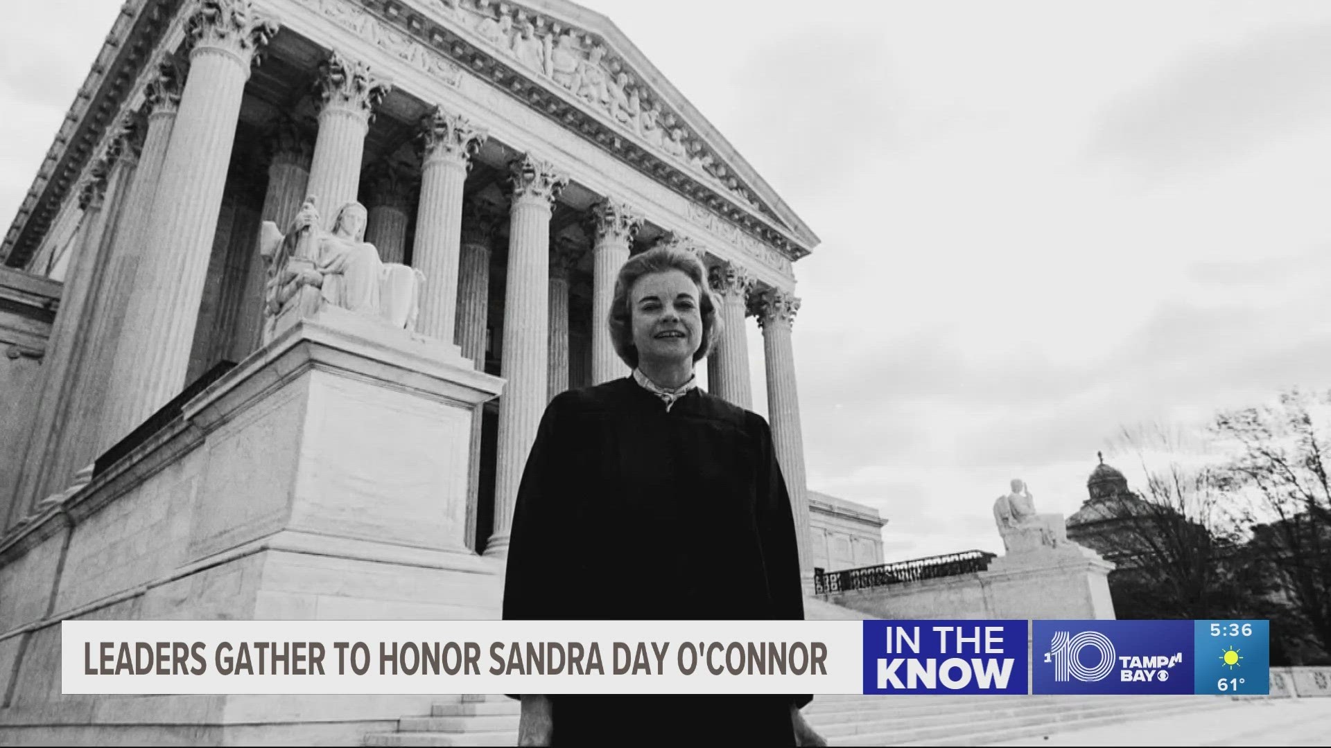 In a speech Monday, Supreme Court Justice Sonia Sotomayor remembered O'Connor as a trailblazer.