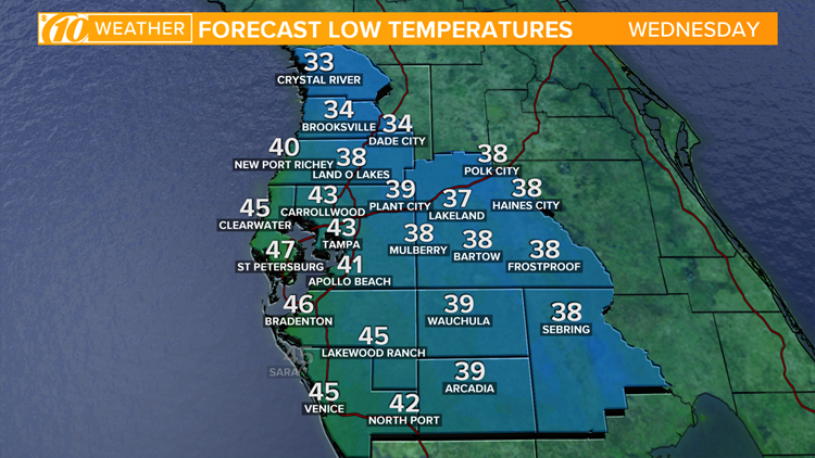 Freeze watches issued for Citrus, Hernando counties the next 2 nights ...