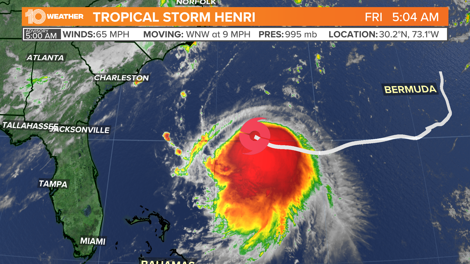 Tropical Storm Henri: Potential impacts to the east coast | wtsp.com