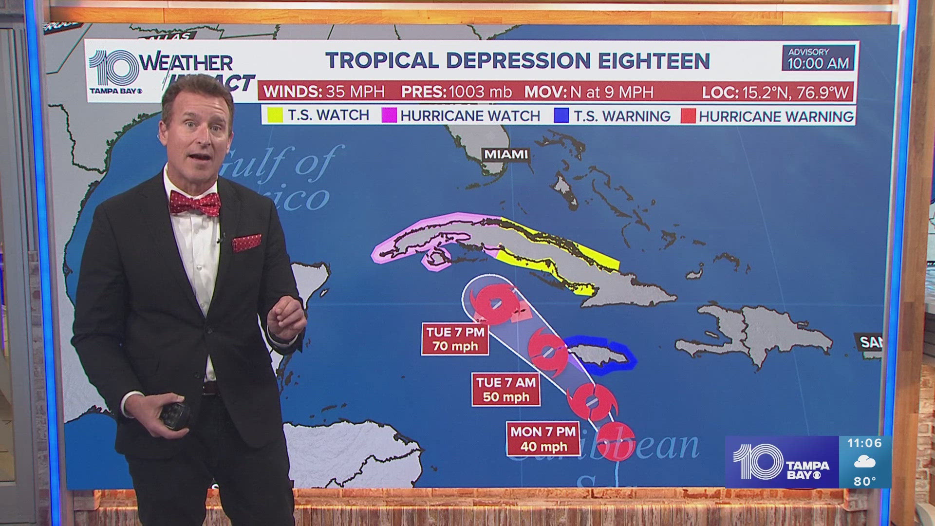 There's no active threat to Florida at this time. The forecast does not have the system coming to the Sunshine State either.