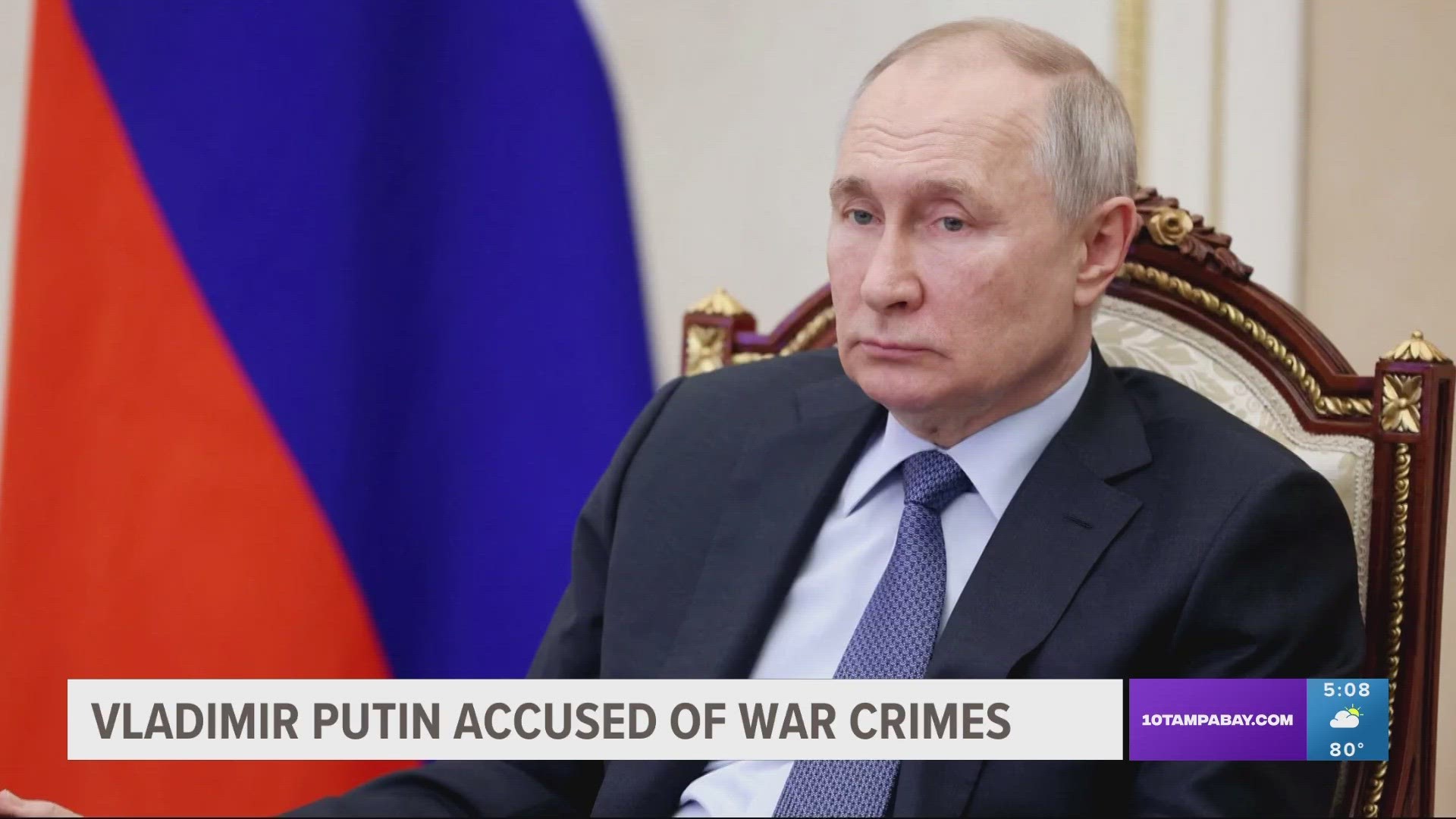 The court said in a statement that Putin “is allegedly responsible for the war crime of unlawful deportation" by abducting children from Ukraine to take to Russia.