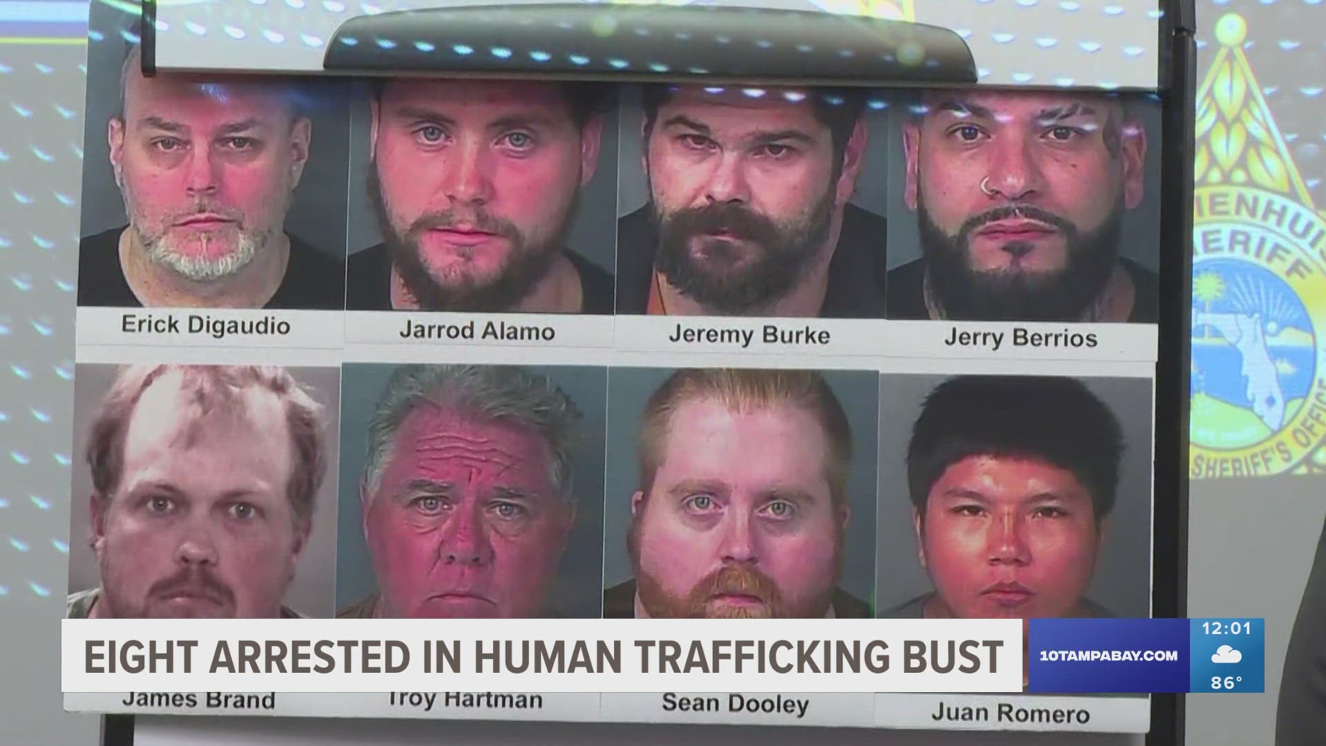 Hernando County Sheriff Al Nienhuis said the men were arrested after engaging in online chats with undercover agents posing as kids between the ages of 11 and 15.