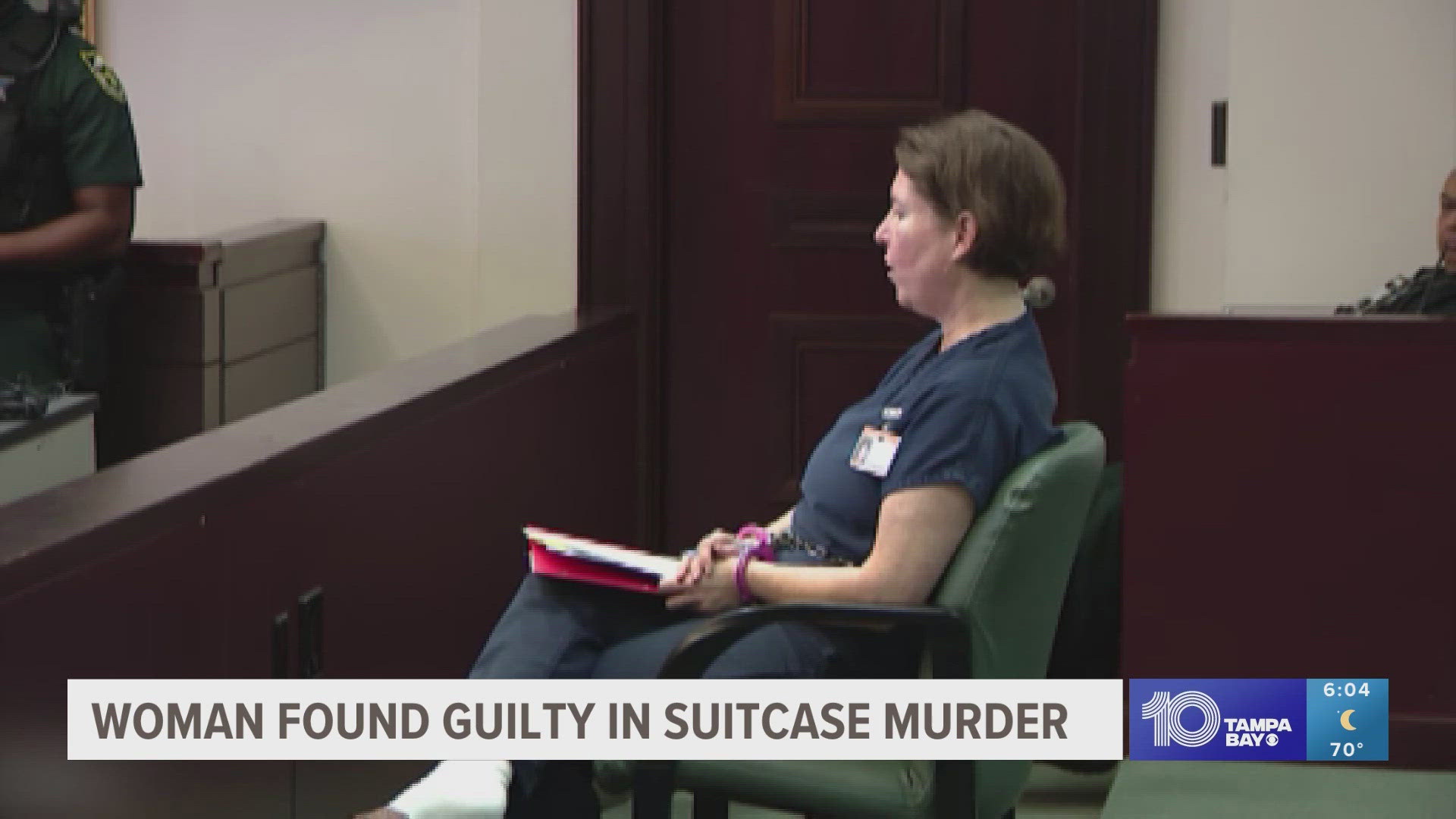 A woman accused of leaving her boyfriend to die after he was zipped into a suitcase in their home has been found guilty of second-degree murder by a jury.