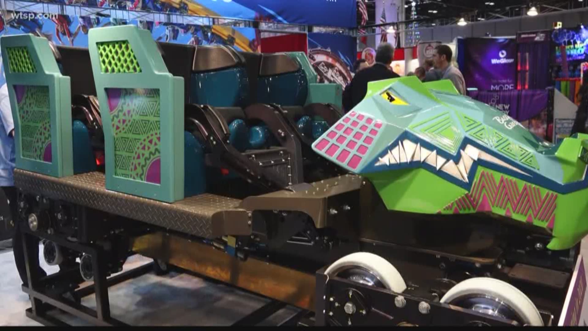 Busch Gardens revealed the ride car for its Iron Gwazi coaster, and Carnival Cruise showed off the ride car for its roller coaster at sea. https://bit.ly/2OFsJK3