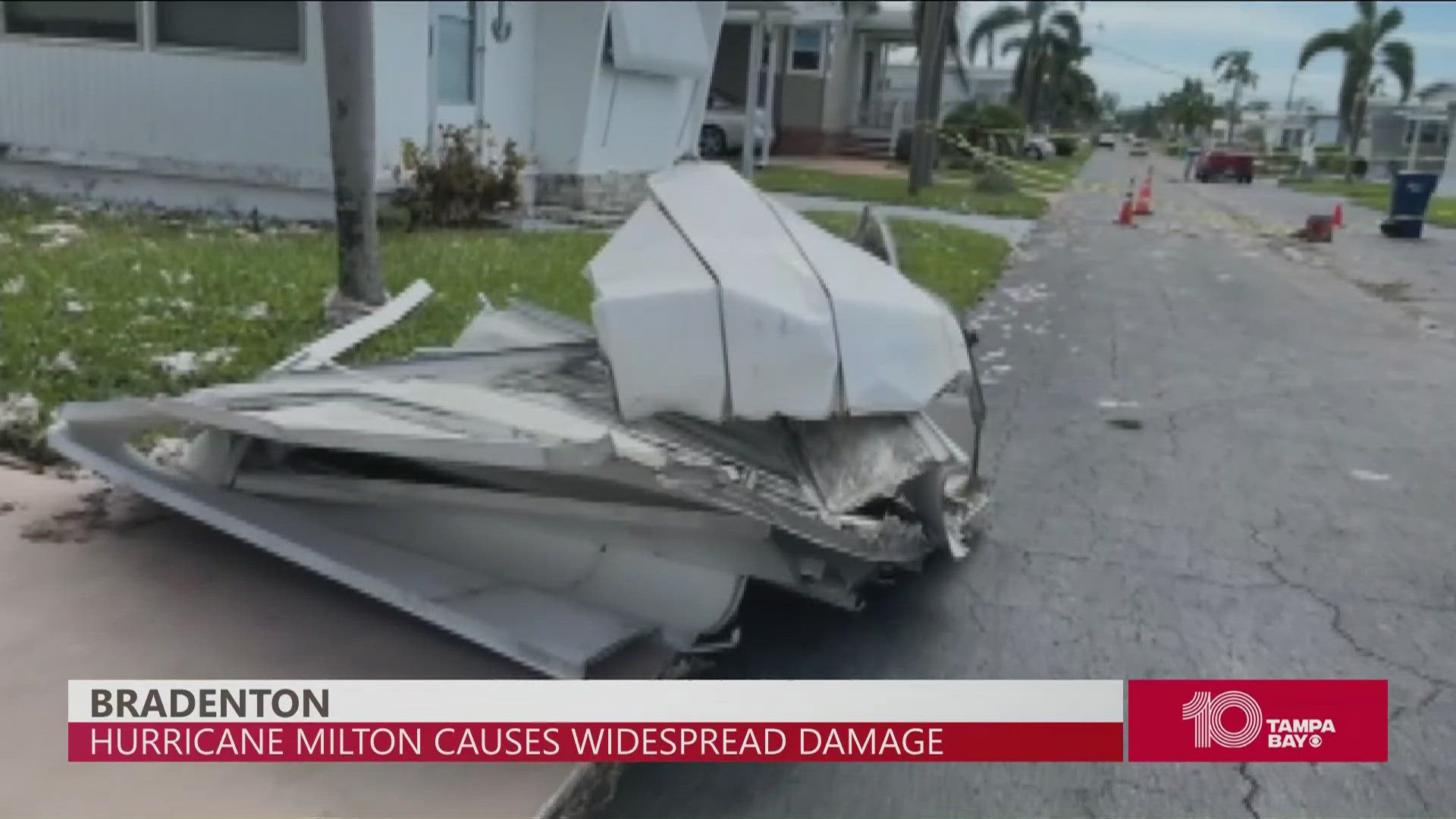 Hurricane Milton tore through the Tampa Bay region after making landfall in Siesta Key as a Category 3 storm.