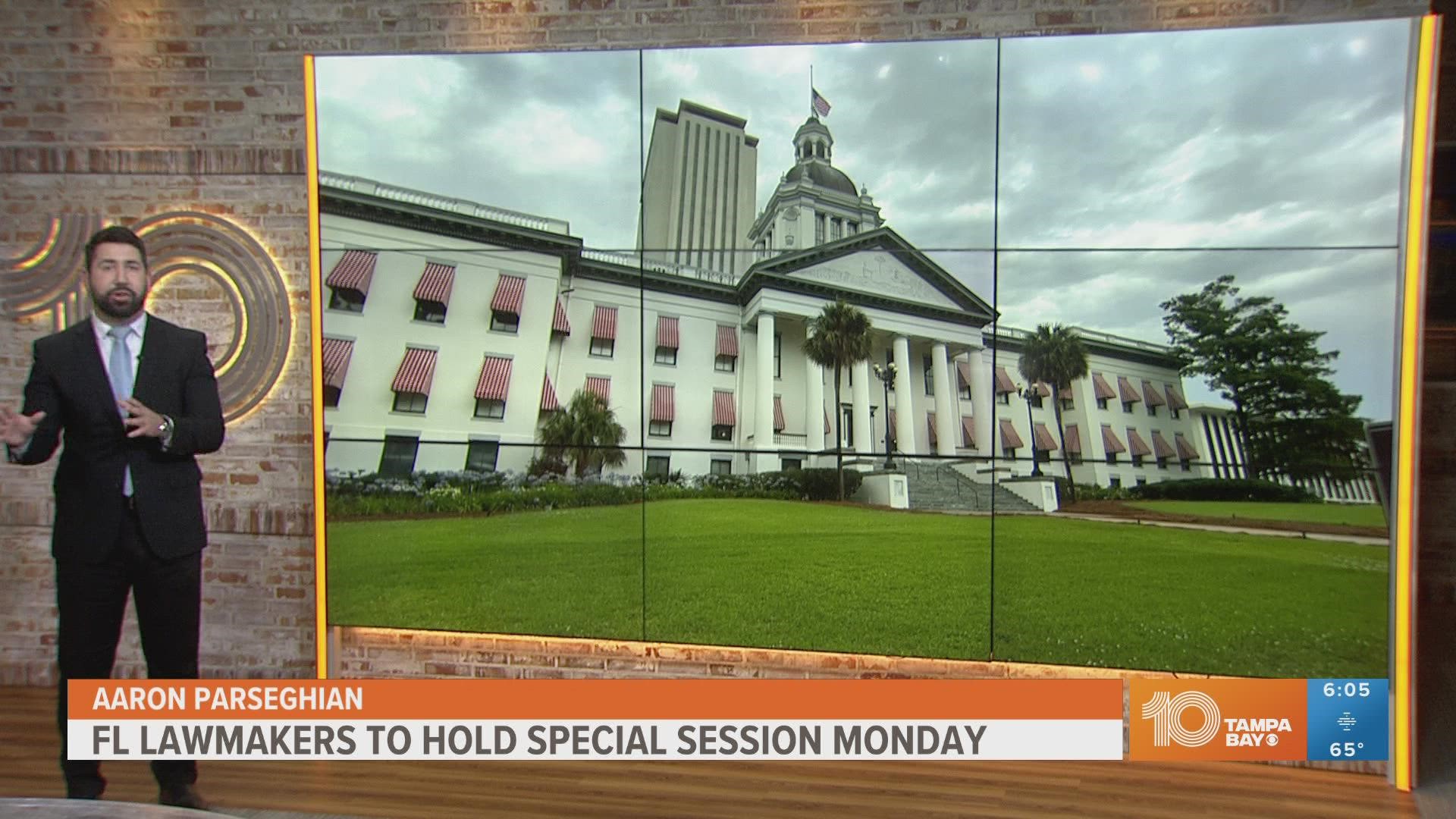 A special session is slated to begin on Monday, Dec. 12.