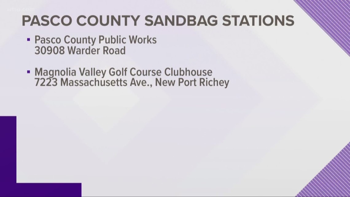 Here's where you can get sandbags in Pasco County
