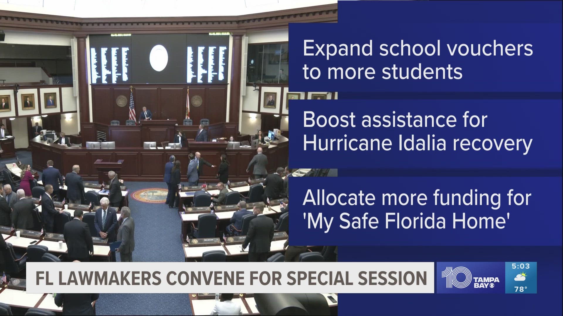 After Hamas militants attacked Israeli citizens last month, a large, bipartisan group of Florida lawmakers met in the Capitol to express their horror.