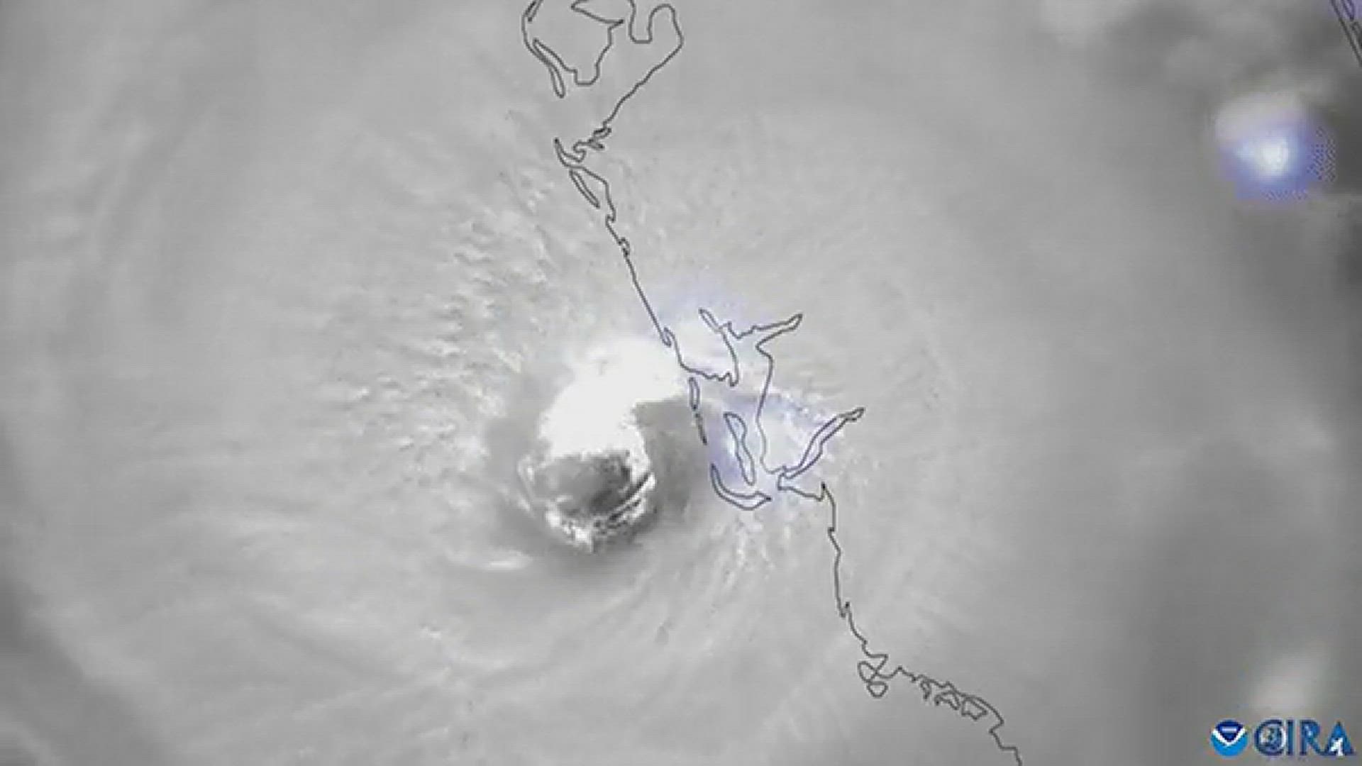 Hurricane Ian caused catastrophic storm surge, winds and flooding over the Florida peninsula as it made landfall, the National Hurricane Center said.