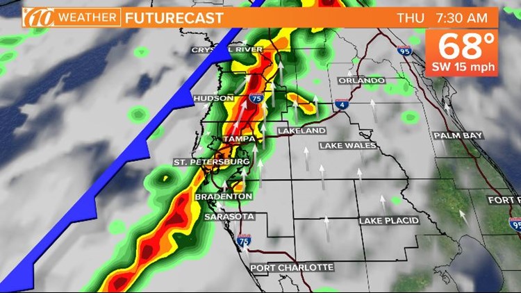 Morning storms throughout Tampa Bay prompt numerous severe weather ...