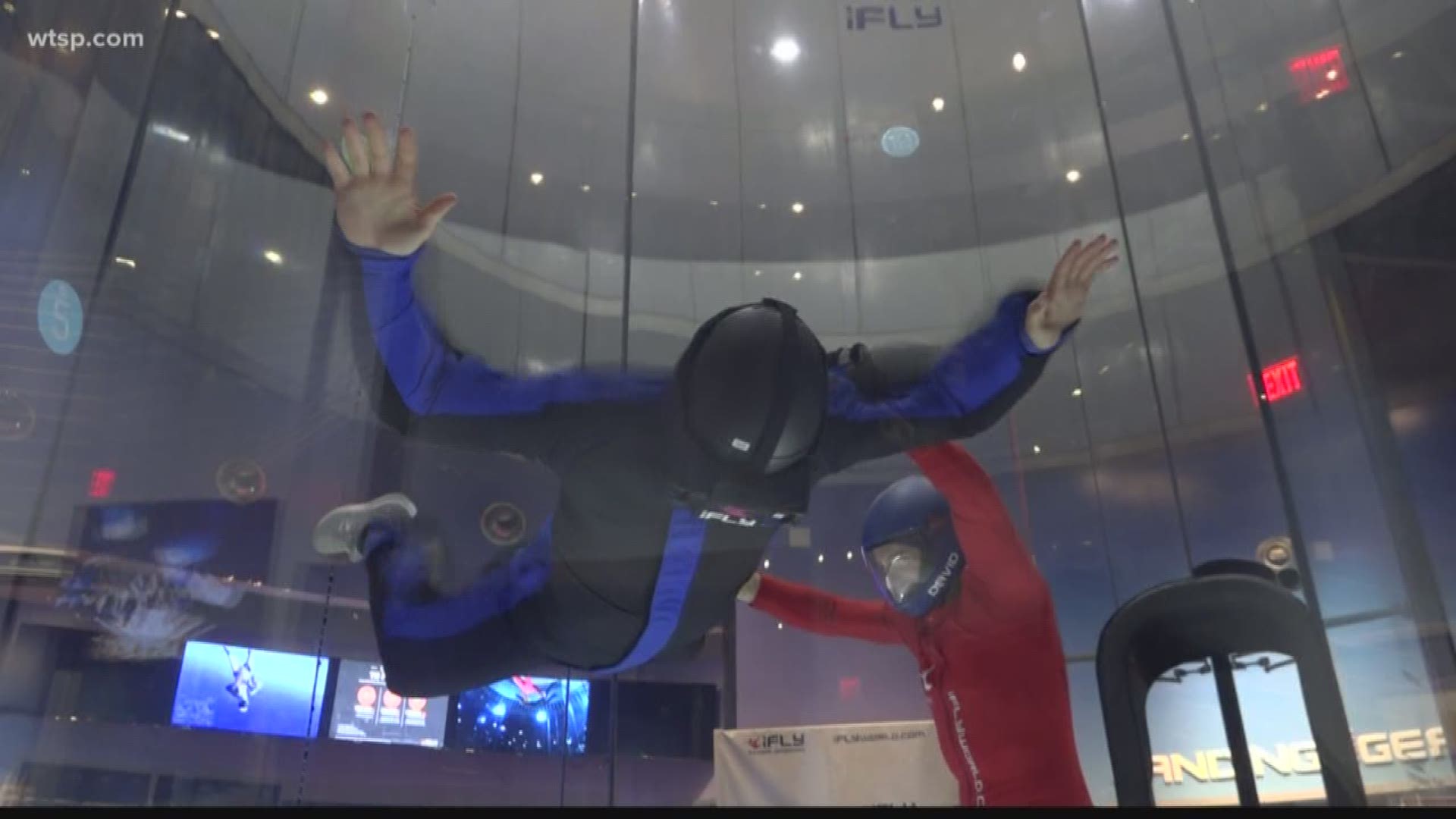 iFLY is located at 10654 Palm River Road in Tampa.
