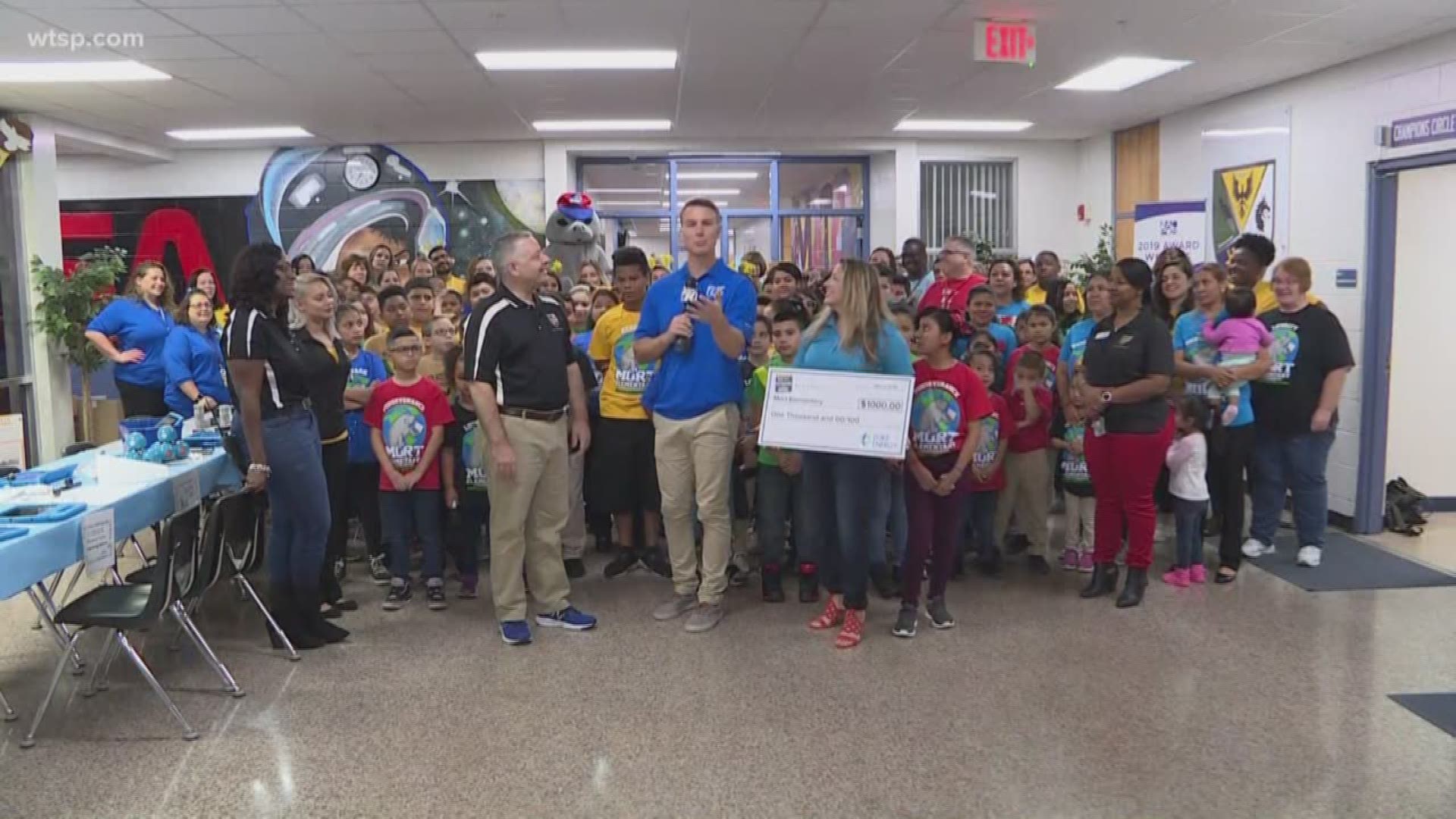 Duke Energy Florida is supporting our latest 10News School of the Week with a $1,000 check!