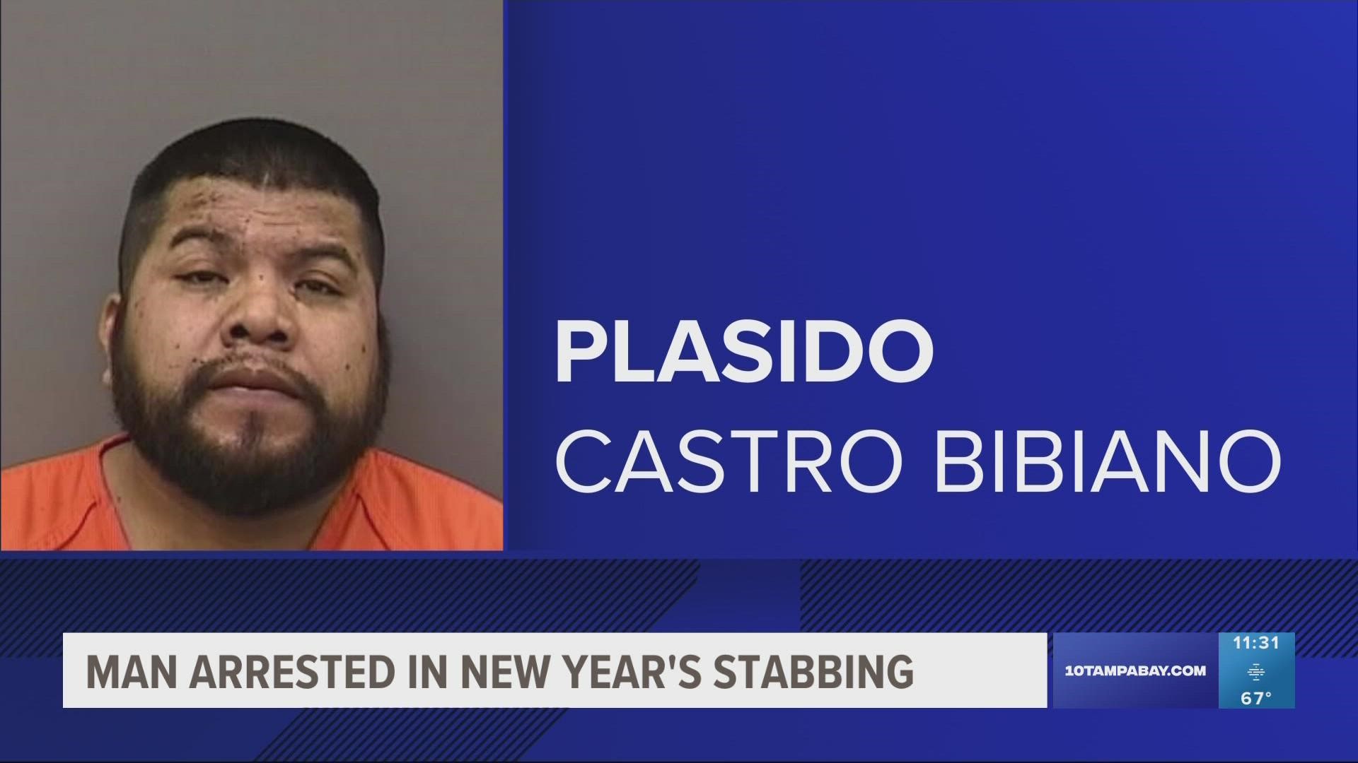 A man is dead and another has been arrested after a stabbing at a New Year's Eve party at an apartment complex in Tampa.