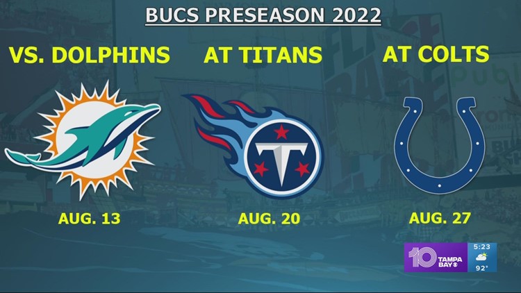 Football season almost back: Tampa Bay Buccaneers begin preseason tomorrow night