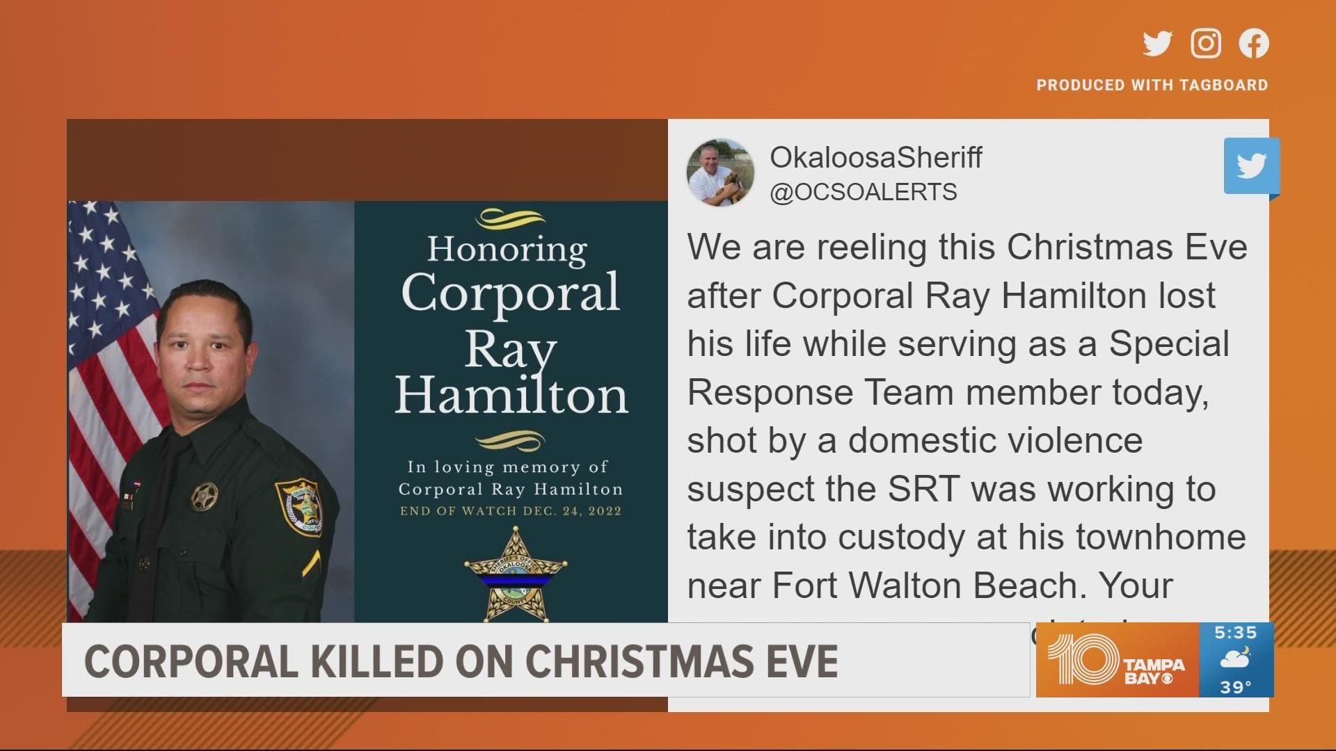 Timothy Price-Williams has been charged with premeditated first-degree murder in the killing Saturday of Cpl. Ray Hamilton in Fort Walton Beach.