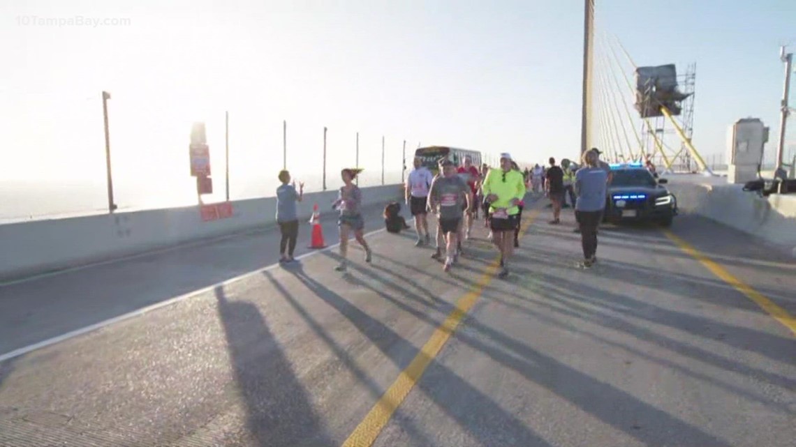 Skyway 10K 2022 Race continues over Sunshine Skyway Bridge to the
