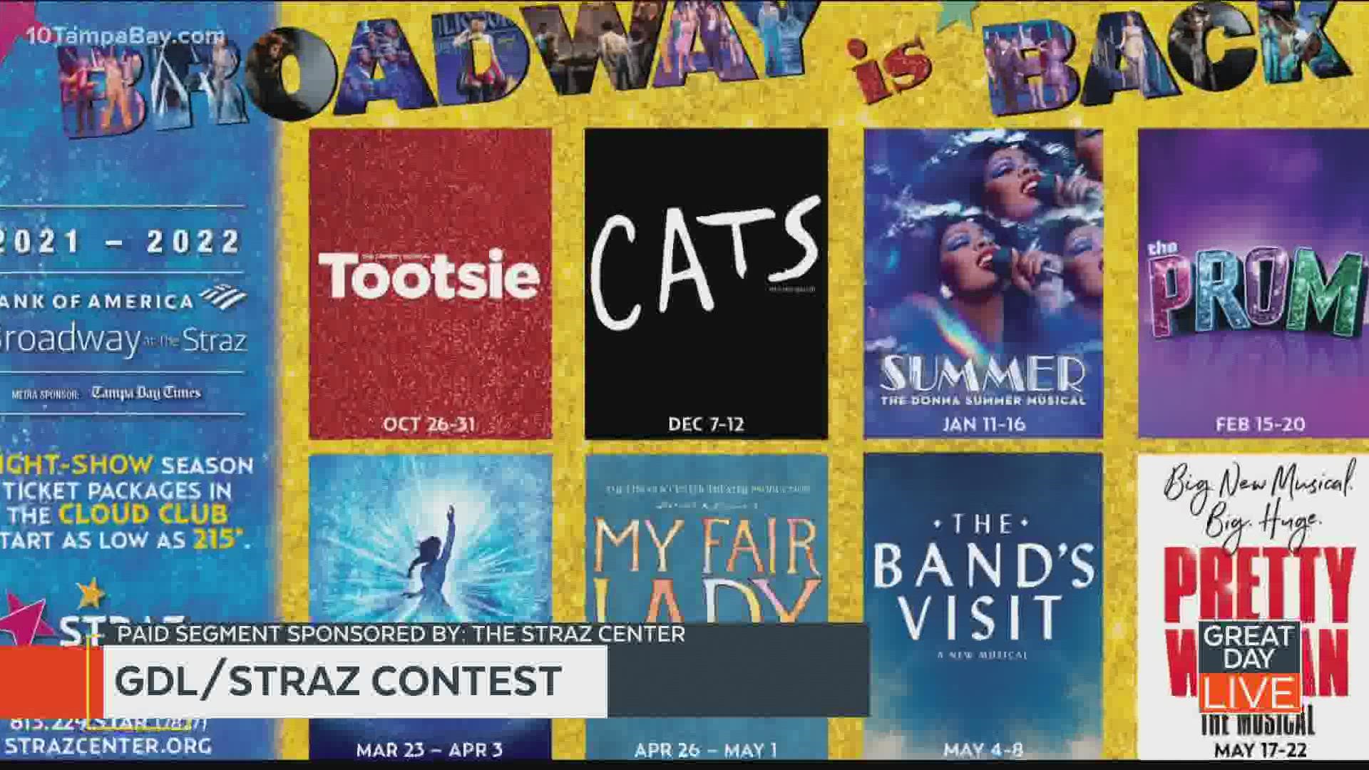 Watch GDL for your chance to win 2 tickets to Tootsie, Cats, Summer: The Donna Summer Musical, The Prom, Frozen, My Fair Lady, The Band’s Visit, and Pretty Woman!
