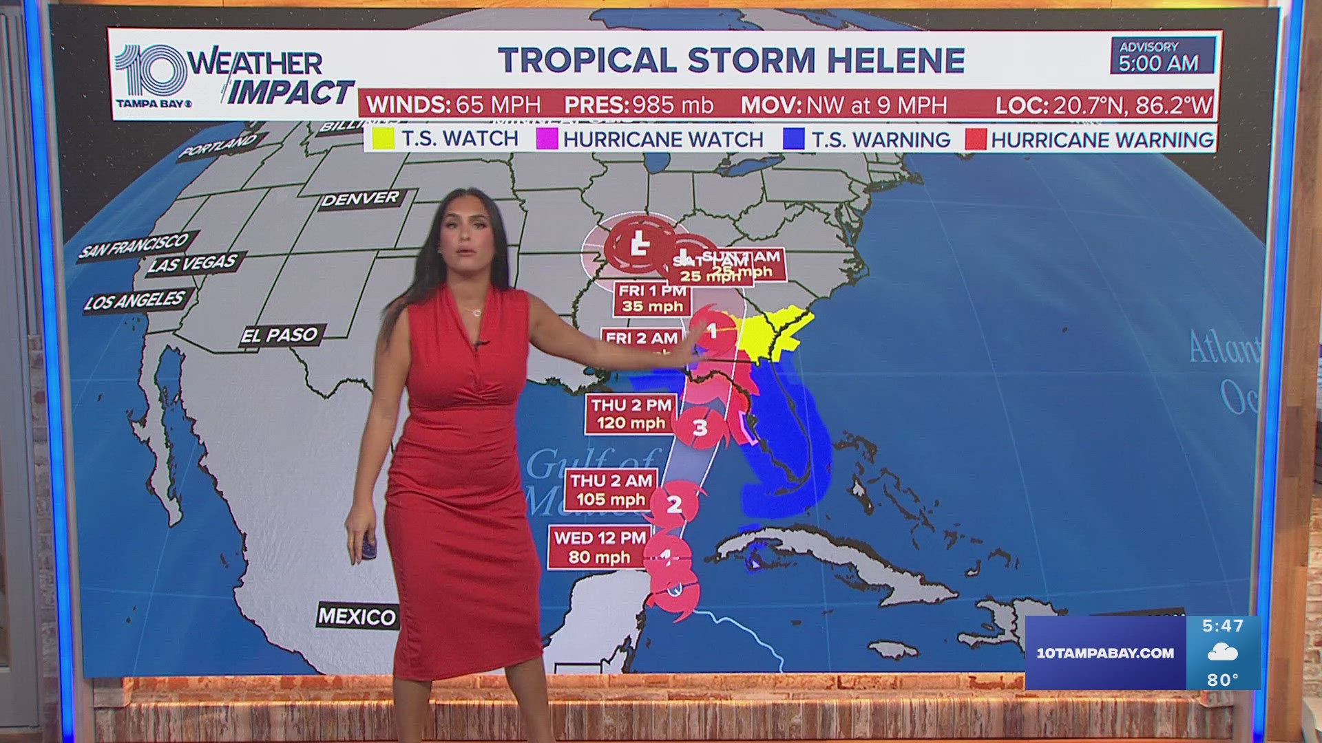 The Tampa Bay region should be prepared for Tropical Storm Helene to strengthen into a major hurricane.