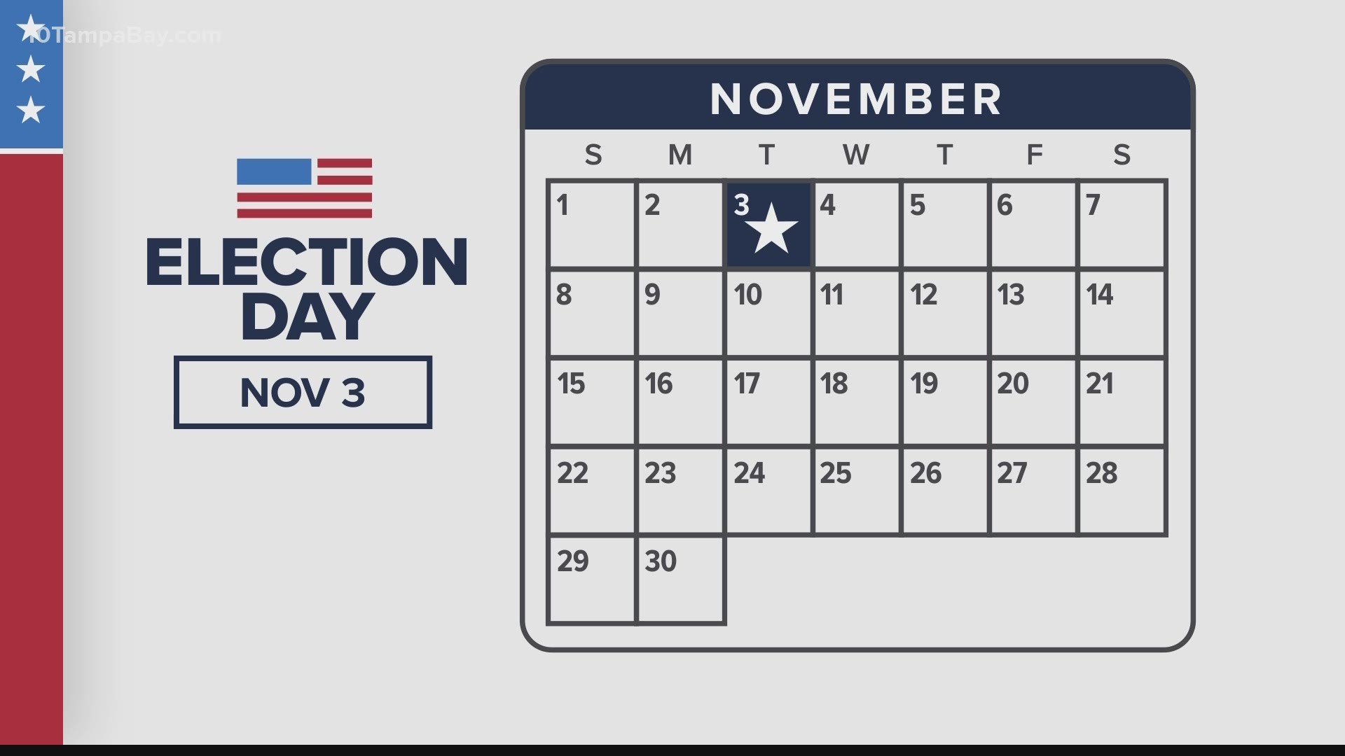 There are a few dates you should add to your calendar now to make sure your vote is counted in November.