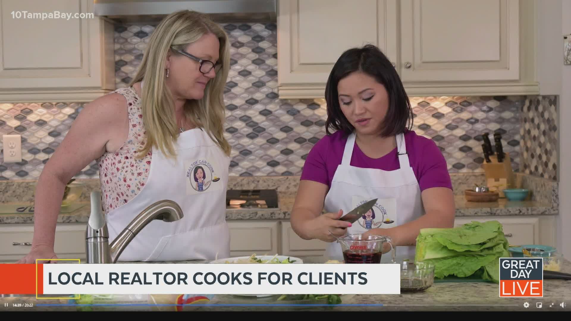 Realtor cooks in her client’s kitchens