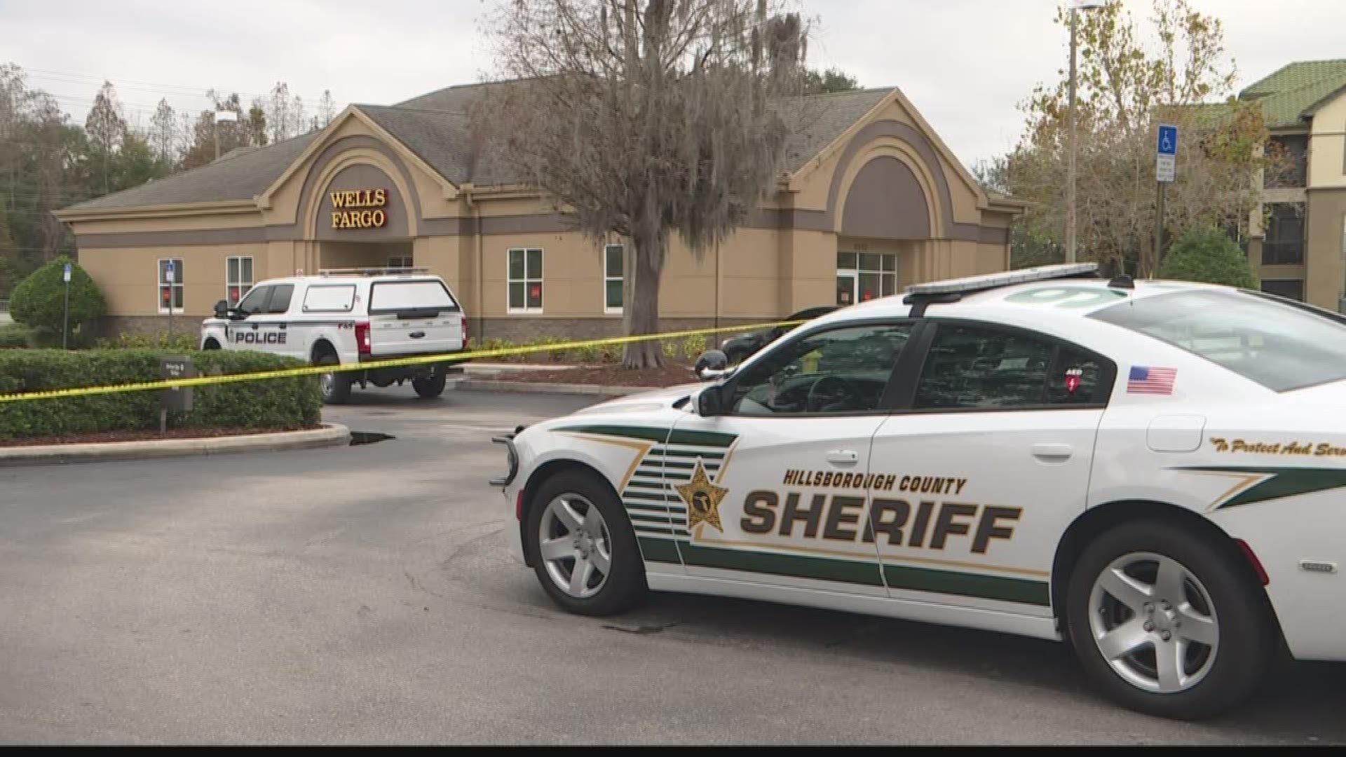 The sheriff's office says the robbery in Tampa is not believed to be connected to earlier incidents.