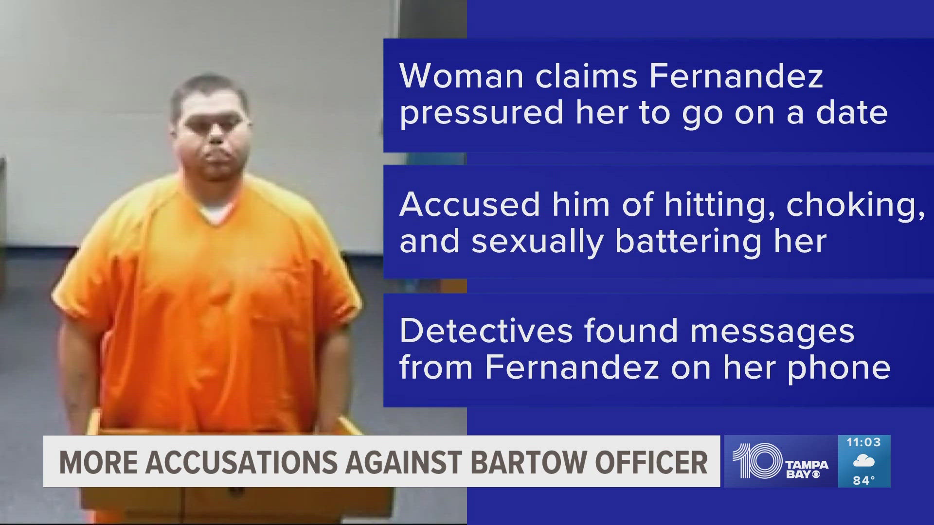 Former Bartow police officer facing more sexual battery charges