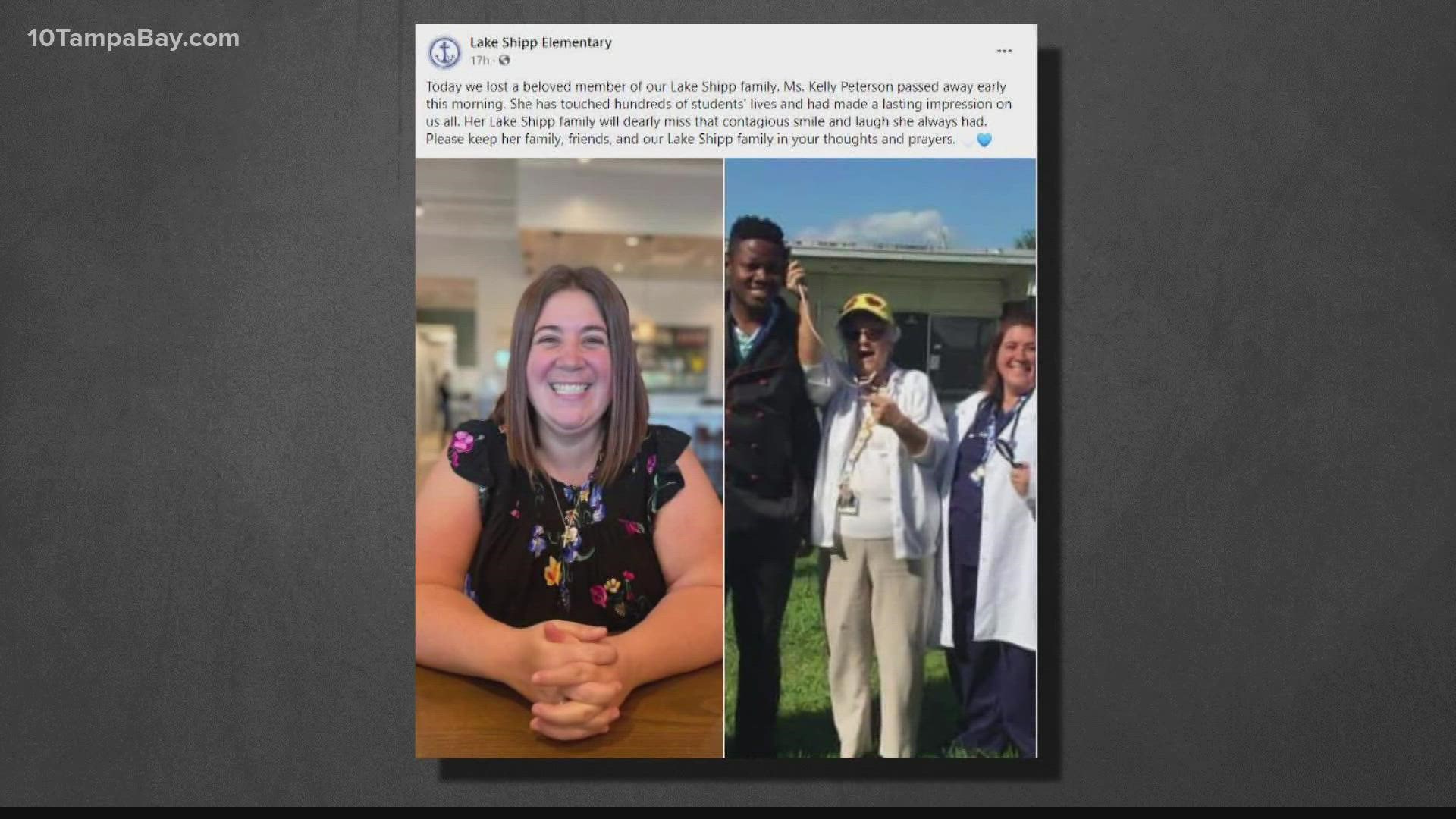 "She has touched hundreds of students' lives," Lake Shipp Elementary wrote on Facebook.