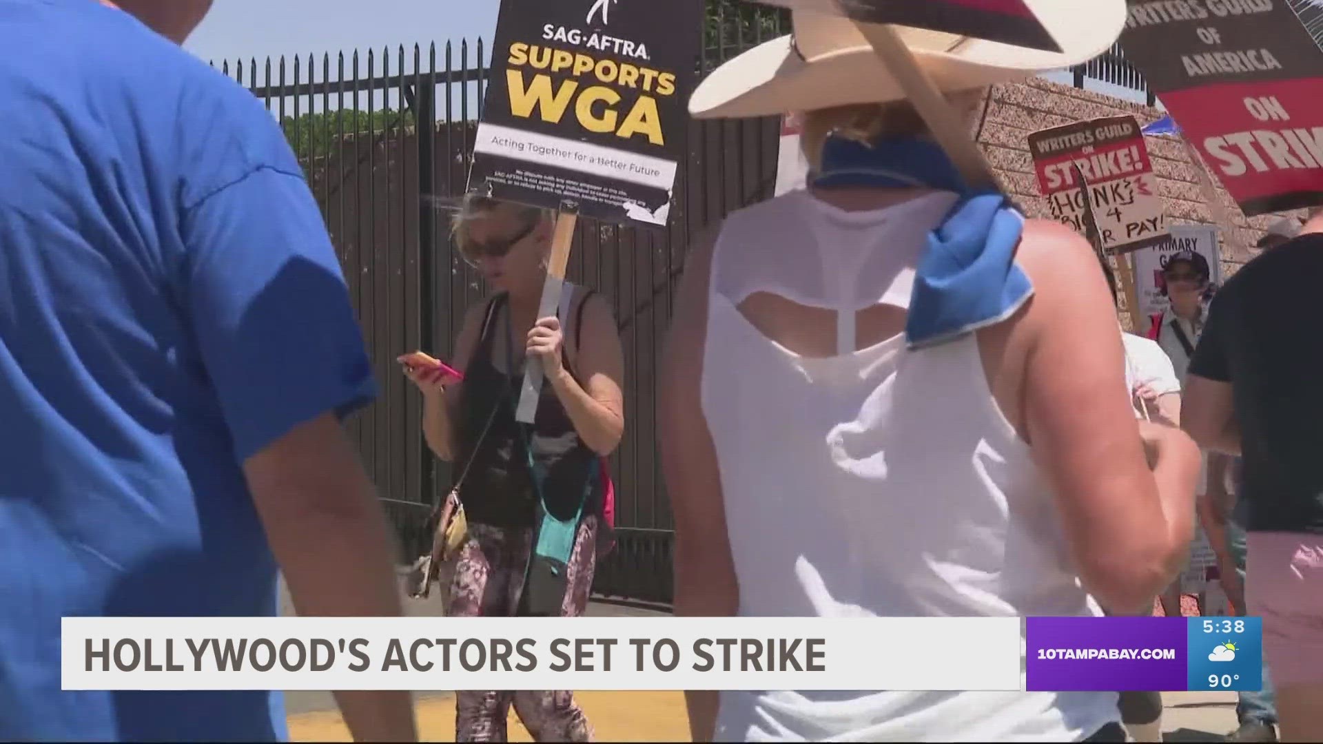 It will be the first time since 1960 that Hollywood actors and writers were on strike at the same time.