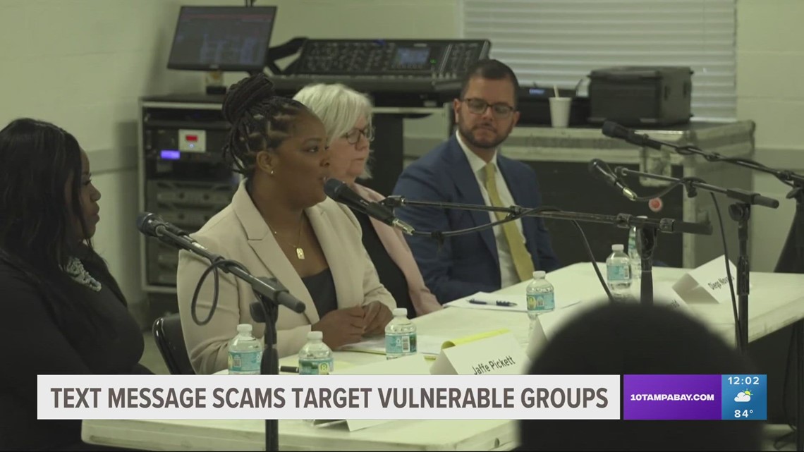 Text message scams target vulnerable groups in Tampa Bay