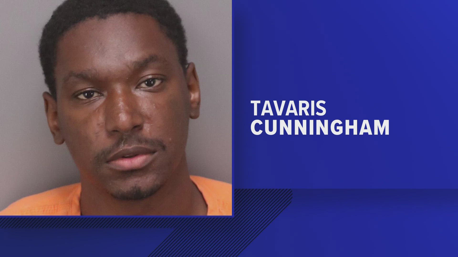 Tavaris Cunningham, 28, pulled a knife out of a bag and stabbed the victim in the upper right chest area, according to an arrest affidavit.