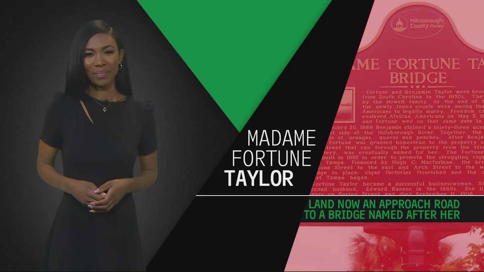 Madame Fortune Taylor owned more than 30 acres of land near Downtown Tampa where she grew oranges, guavas and peaches.