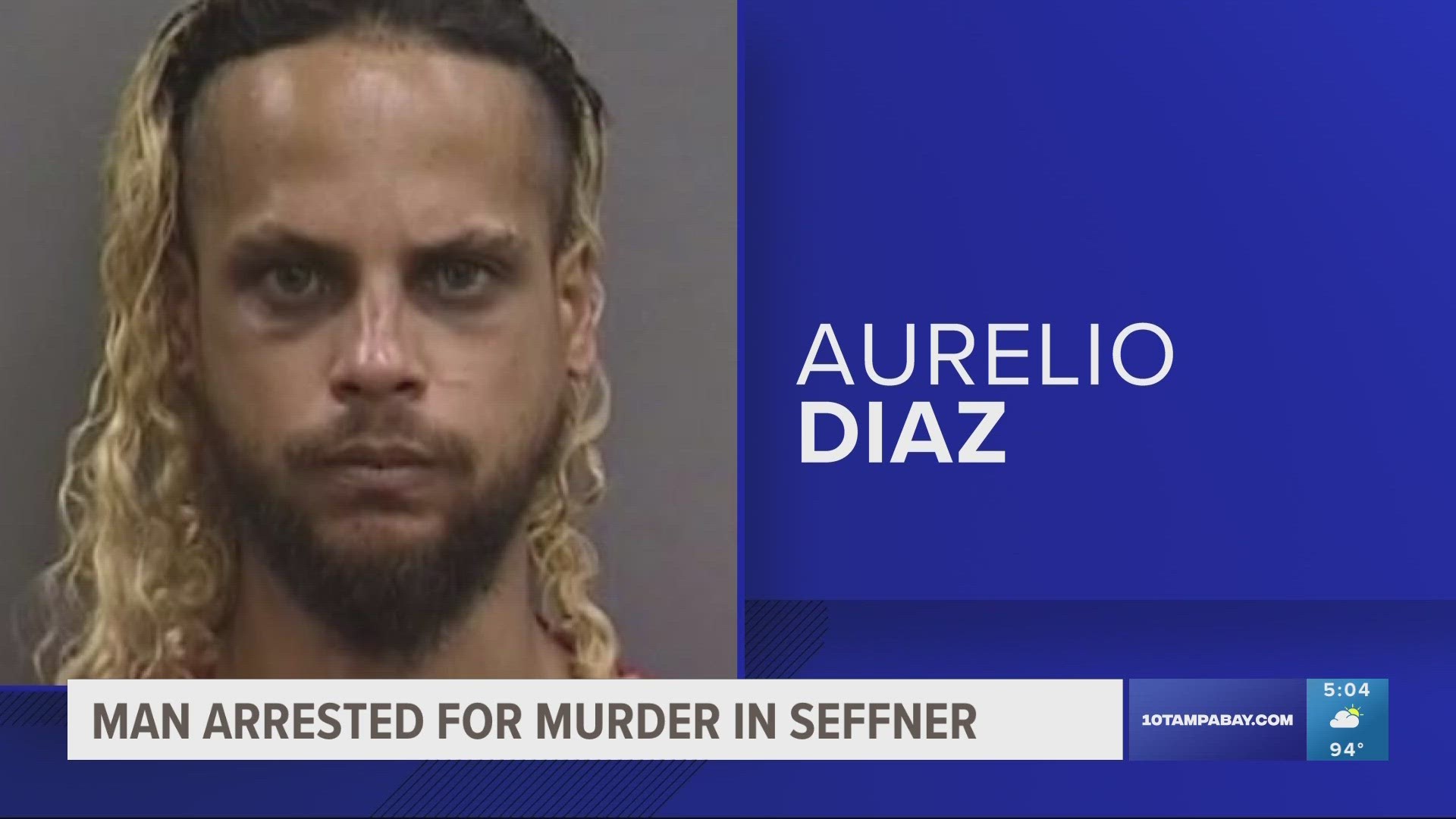 Aurelio Diaz, 32, reportedly shot a woman through the window of her car as she arrived at her home, deputies said.