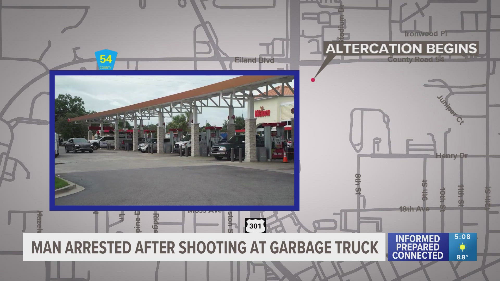 Multiple witnesses told Zephyrhills police that Quinson De'Shawn Croson grabbed a handgun from his vehicle and began firing multiple rounds at a garbage truck.