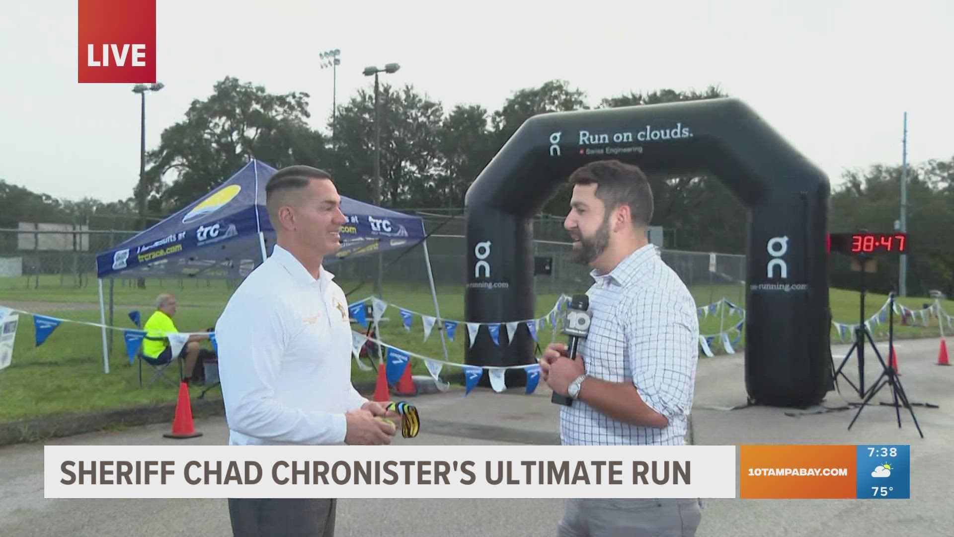 "Sheriff Chad Chronister’s Ultimate Run" kicked off Saturday morning outside Temple Terrace Elementary School.