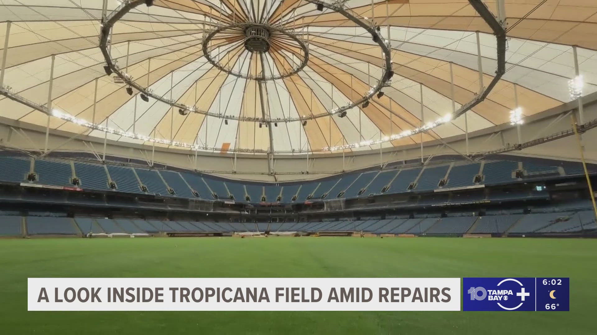 Tropicana Field nearly ready to host baseball again as crews make final