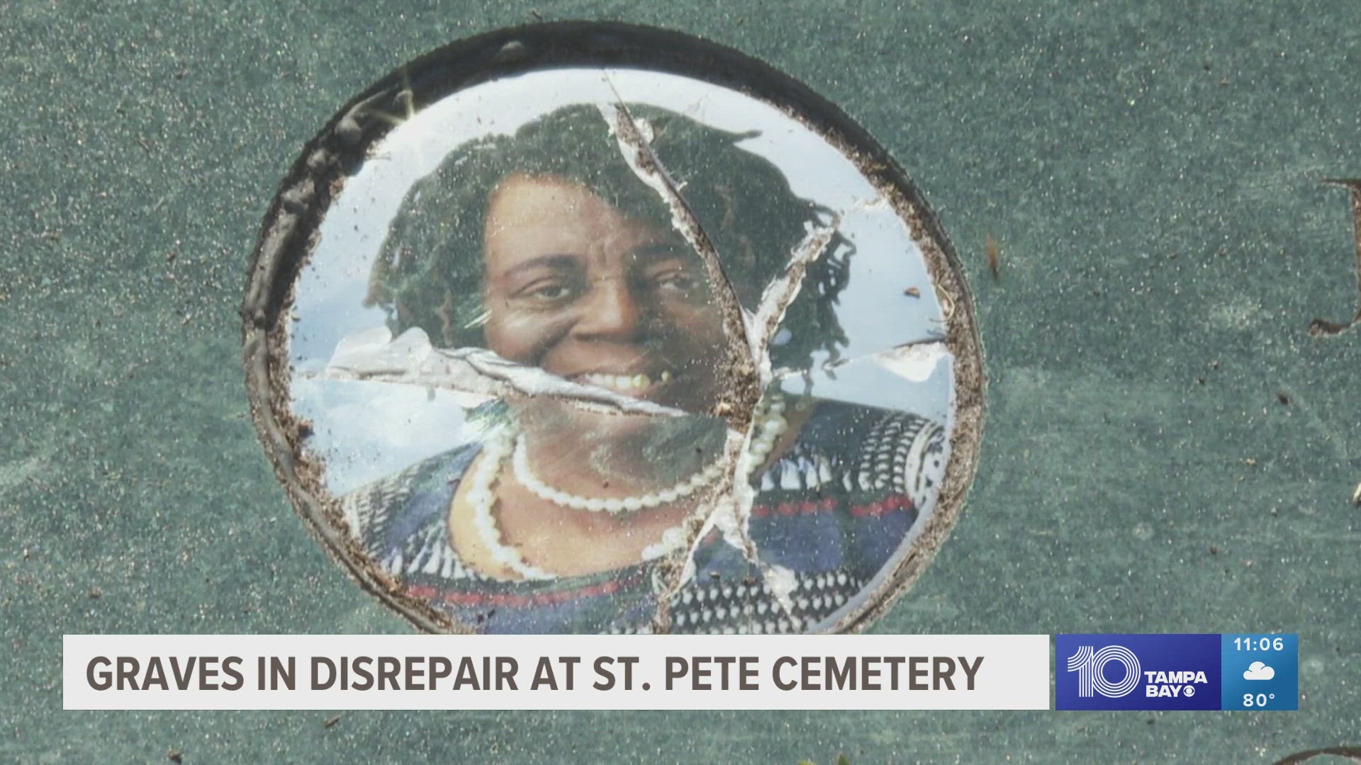 One family found their mother's ceramic photo broken on her grave stone. The cemetery told them they would have to pay $1,000 to fix it.