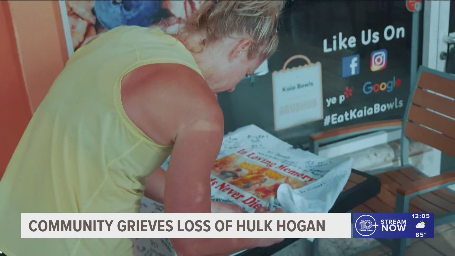The local community is grieving the loss of WWE Hall of Famer Hulk Hogan