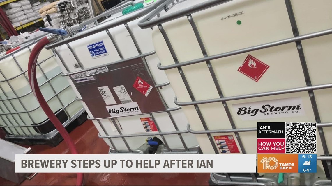 Clearwater brewery to send thousands of gallons of water to southwest