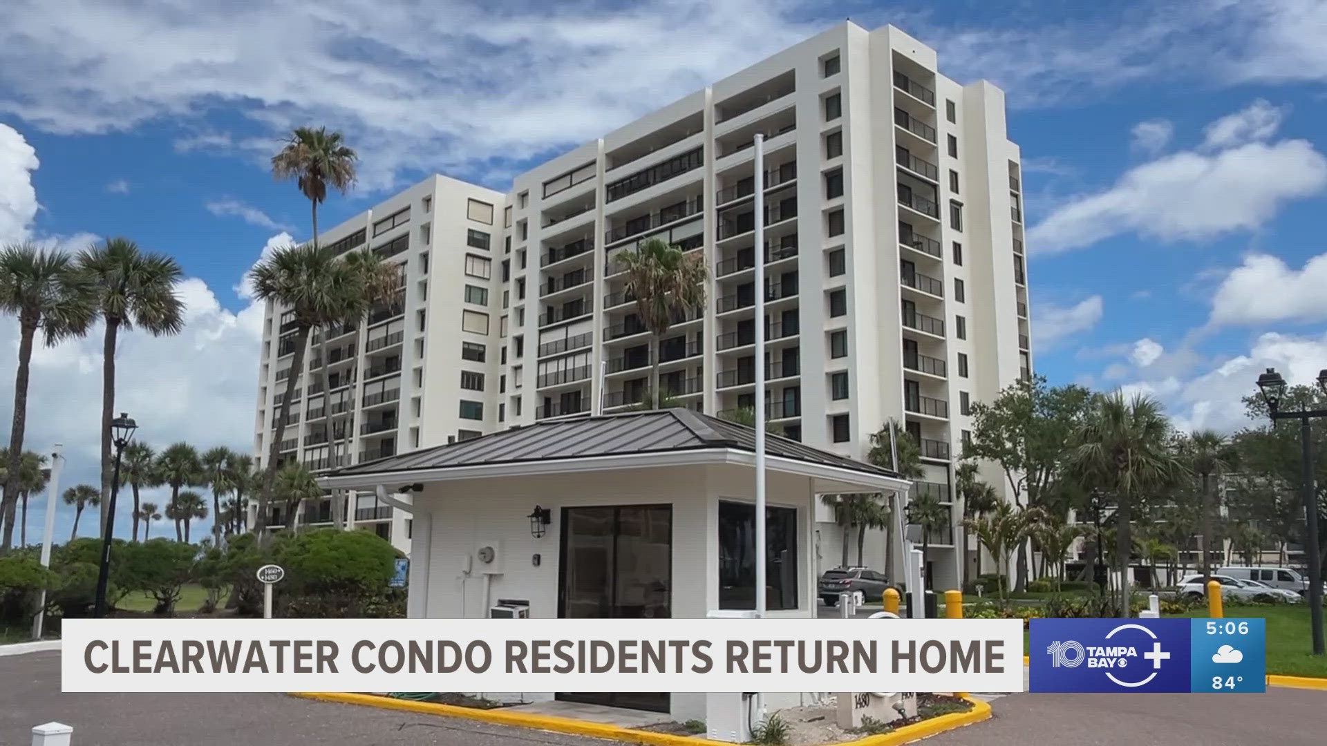 Some Clearwater condo residents return after evacuation
