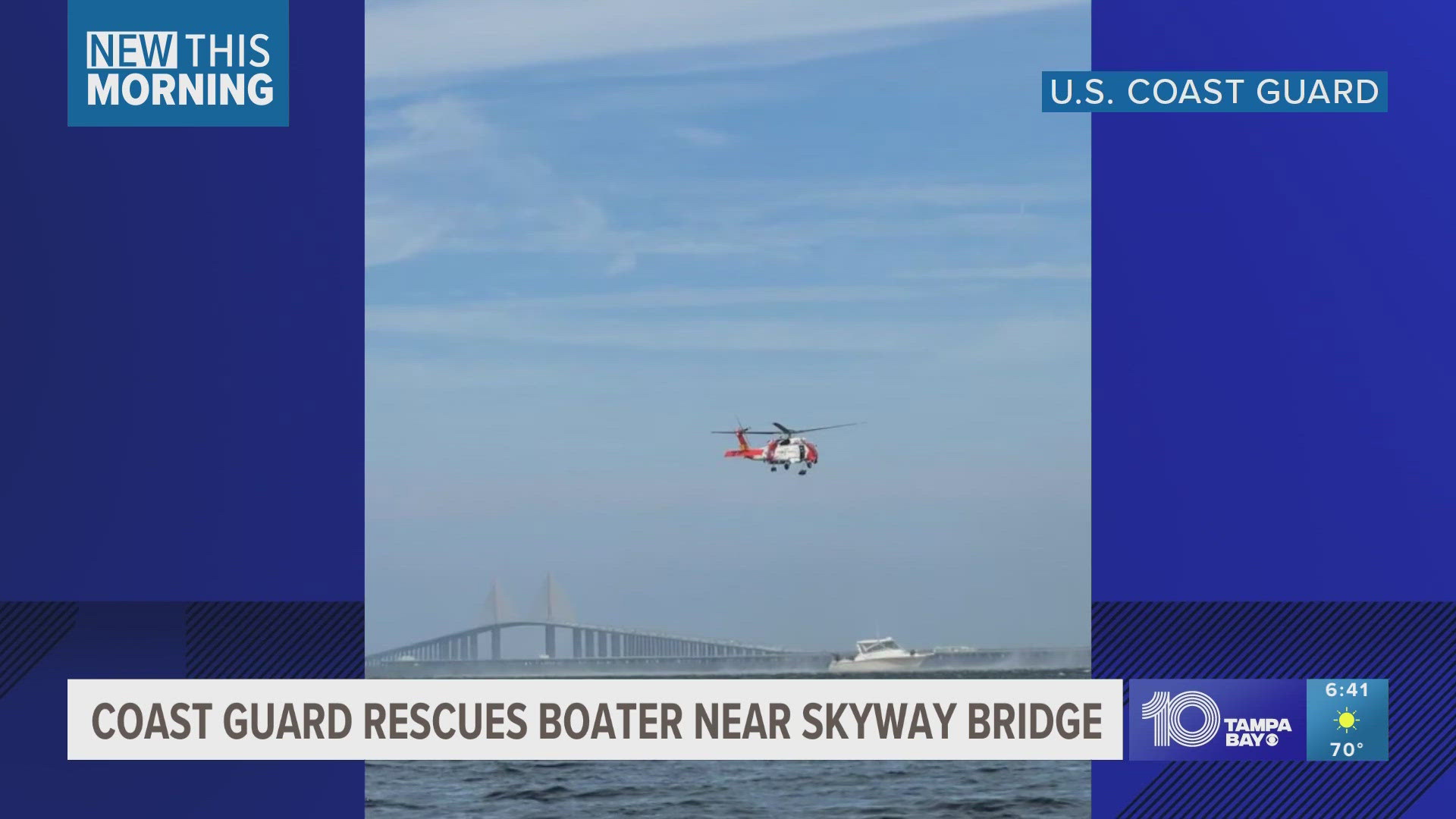 Coast Guard crews rescued an 85-year-old man after he reported engine failure and heart attack-like symptoms.