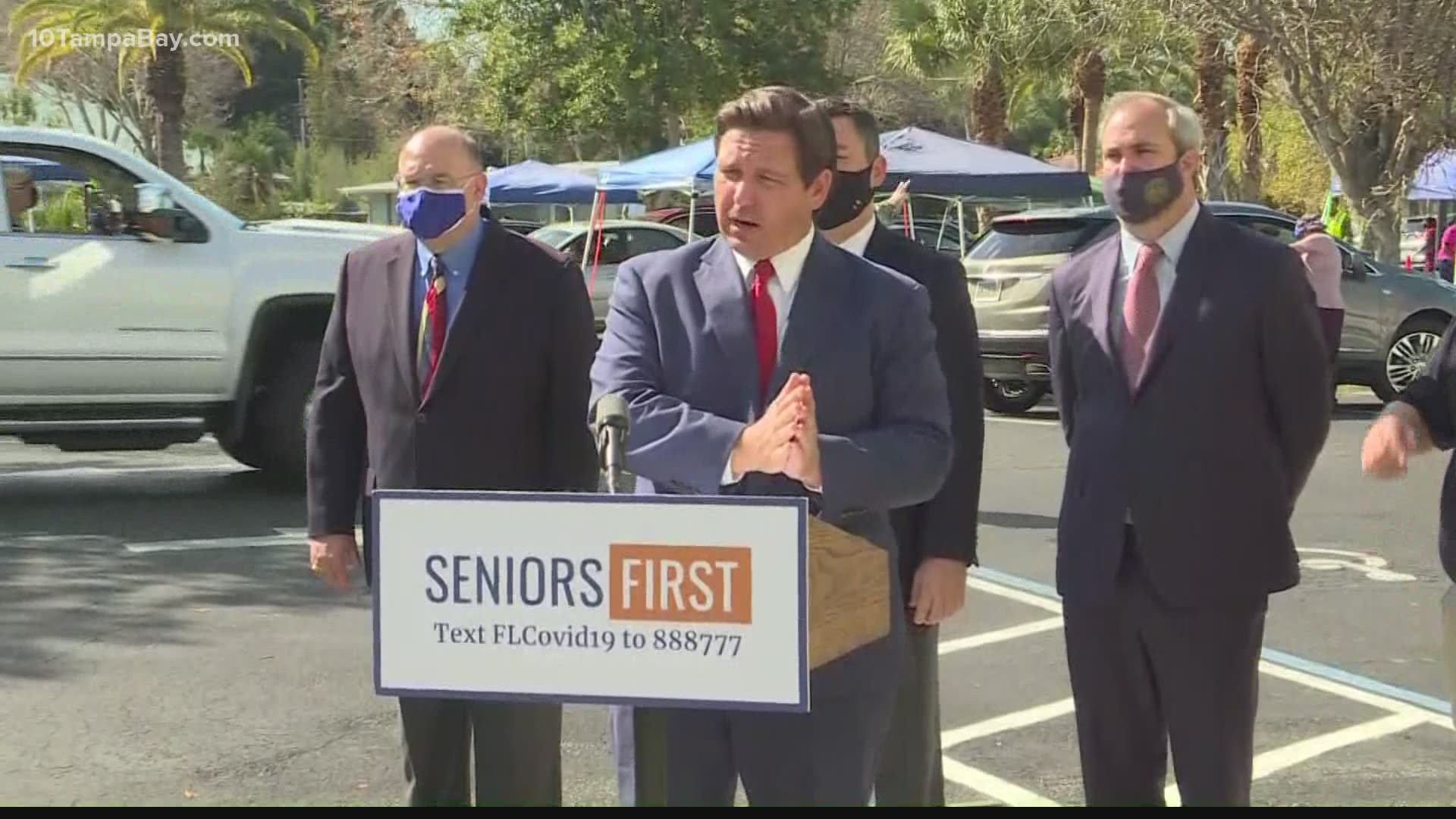 Gov. DeSantis says 3,000 seniors will now be able to get vaccinated.
