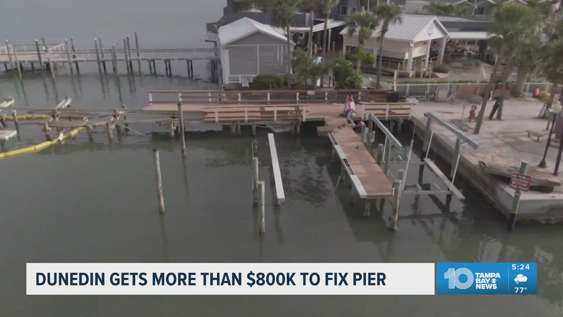 Dunedin gets over $800K in federal funding to fix pier | wtsp.com