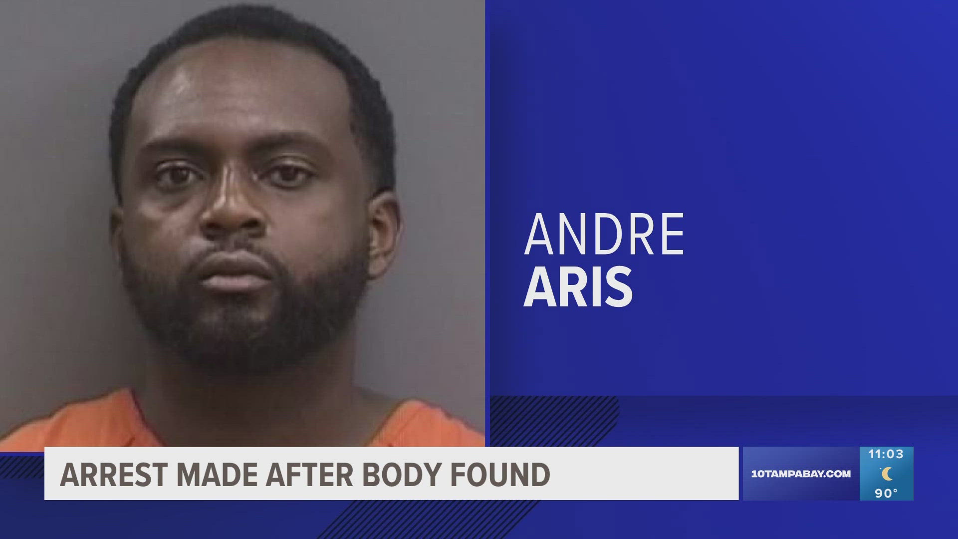 Police say they tracked the victim's vehicle to the house of Andre Aris.