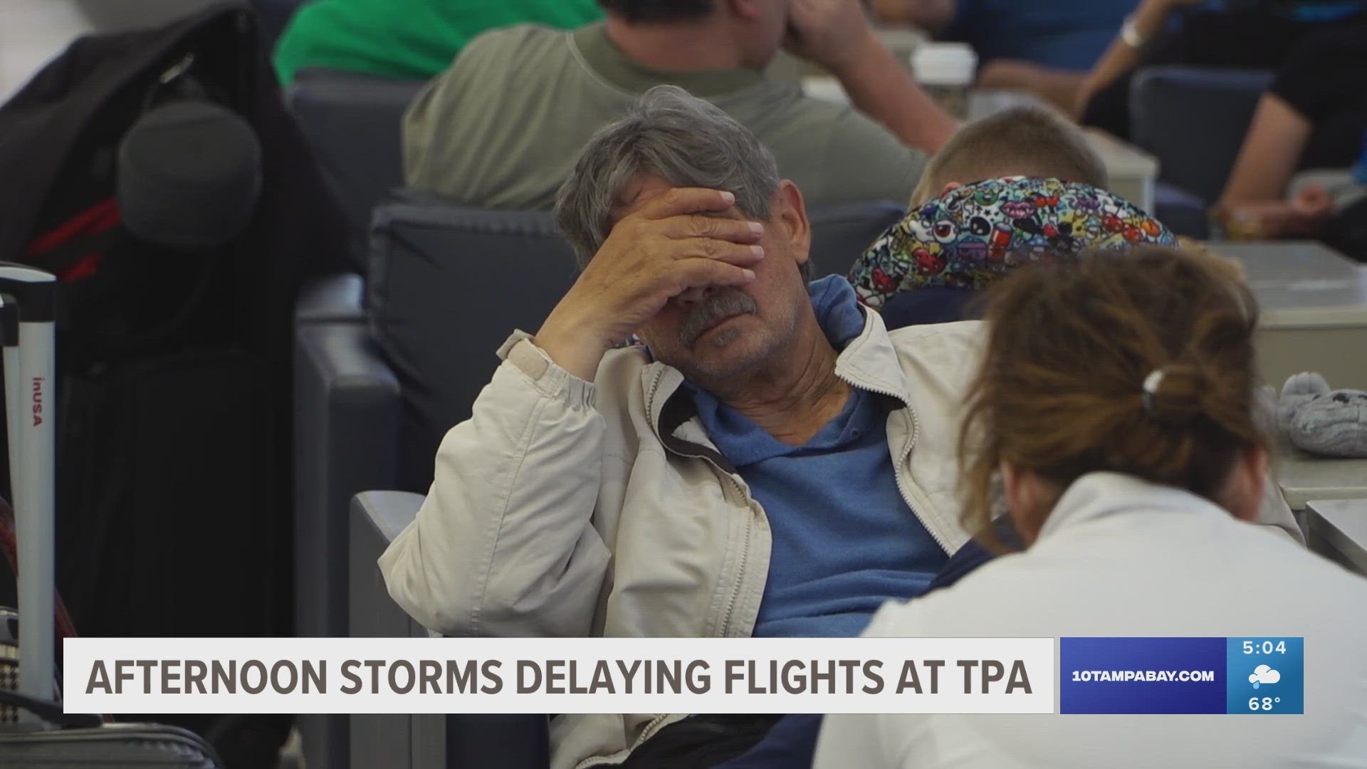 10 Tampa Bay talked to one traveler whose flight was delayed four times since Wednesday morning.