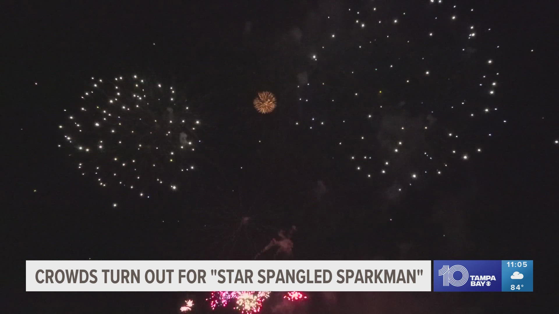 Residents braved through Thursday's heat advisory to get a good seat for this year's dazzling "Star Spangled Sparkman" show.